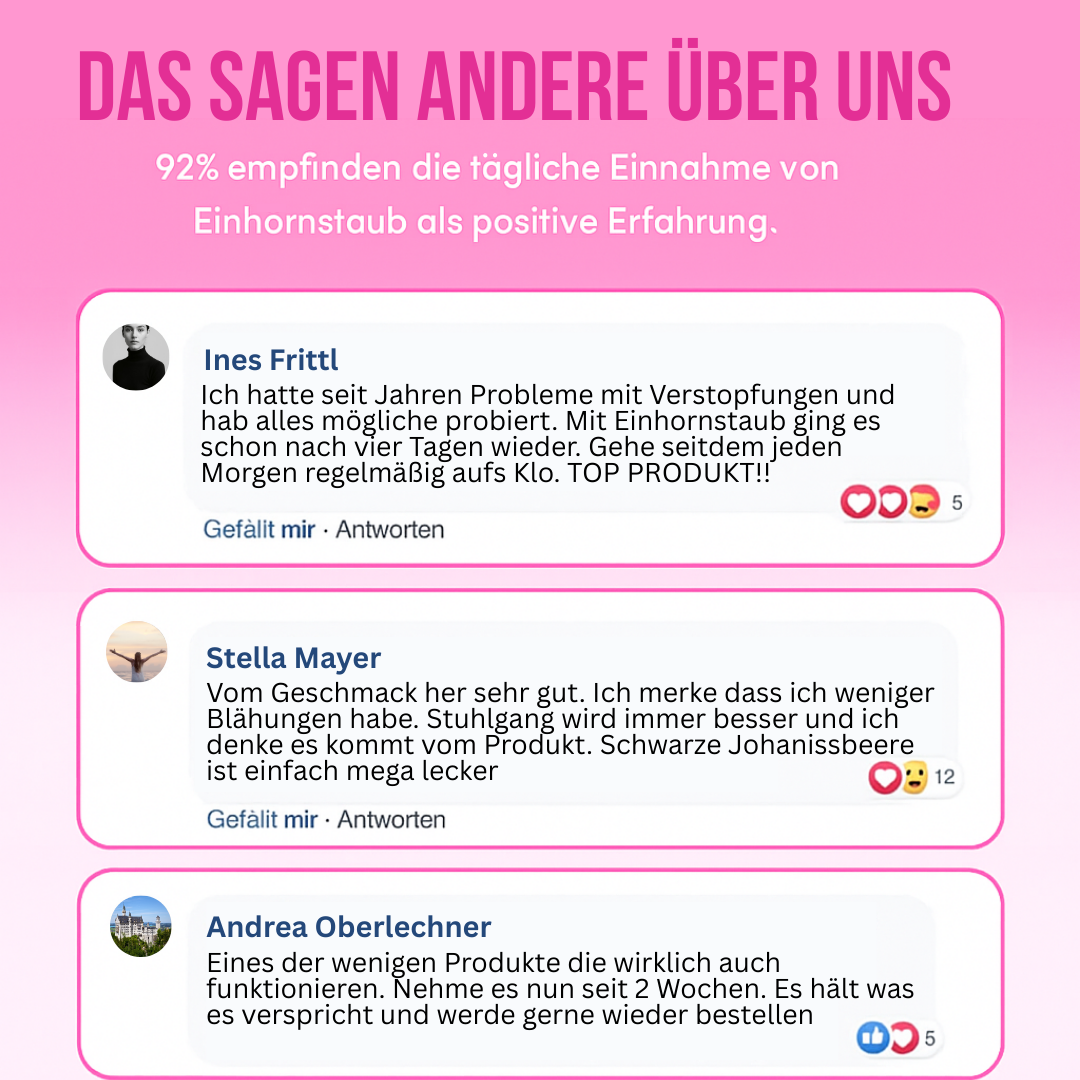 Einhornstaub | Darm gut, alles gut.  | 1 + 1 Gratis Aktion (2-Monate-Vorrat)