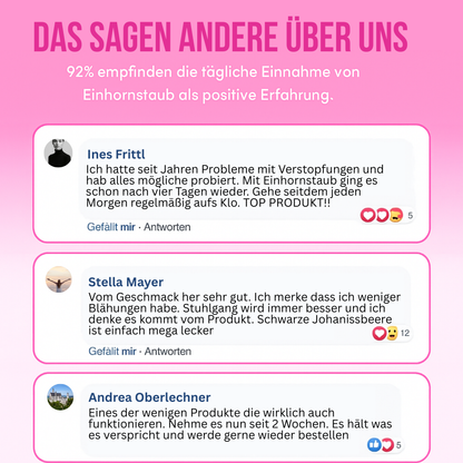 Einhornstaub | Darm gut, alles gut.  | 1 + 1 Gratis Aktion (2-Monate-Vorrat)